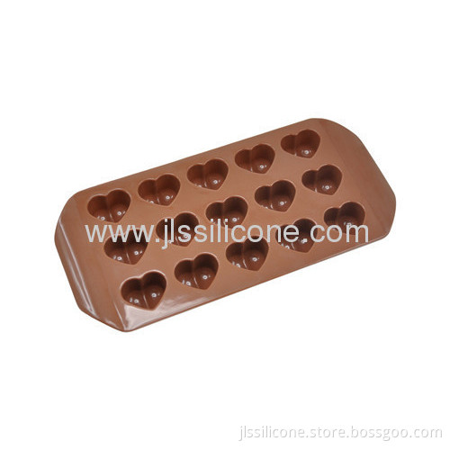 Heart Style Silicone Chocolate Mold With 15 Cavities